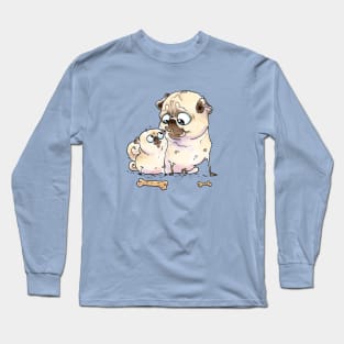 Best Buds pugs Long Sleeve T-Shirt